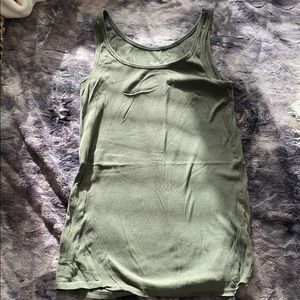 Green tank top